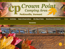 Tablet Screenshot of crownpointcampingarea.com